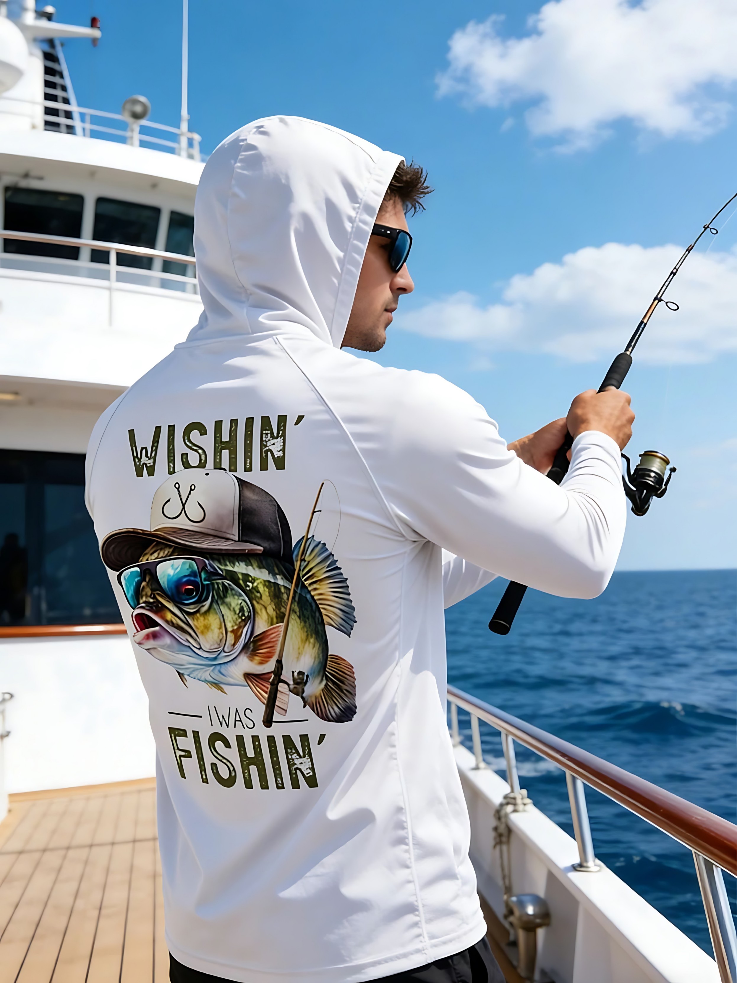 Fishing Shirt Uv Protection - เสื้อตกปลาป้องกันรังสียูวีรุ่นใหม่ปี 2026 แขนยาวพร้อมฮู้ด - เสื้อผ้าป้องกันรังสียูวีสำหรับตกปลาพร้อมหน้ากาก
