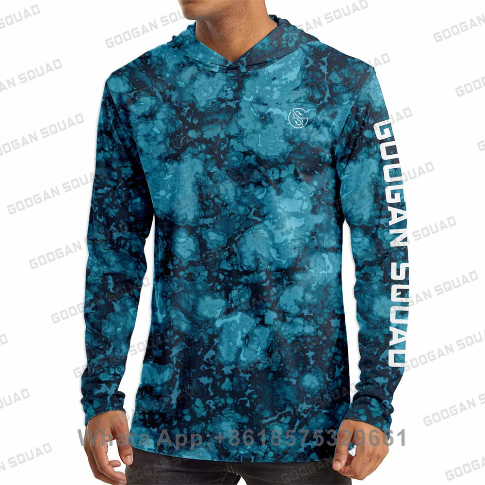 Fishing Shirt Uv Protection - Googan เสื้อออกกำลังกายแขนยาว hoodie UPF 50 +