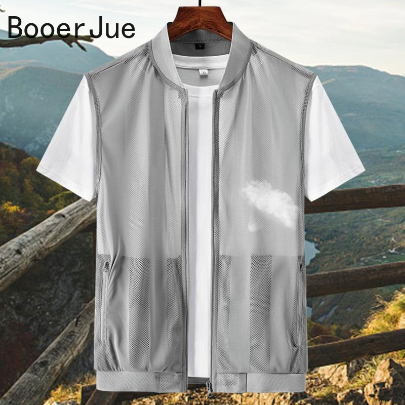 Fishing Vest - เสื้อกั๊กตาข่ายระบายอากาศสำหรับผู้ชาย ใส่เล่นกีฬากลางแจ้ง เดินป่า ตกปลา ขี่จักรยาน ดีไซน์คุณภาพสูง