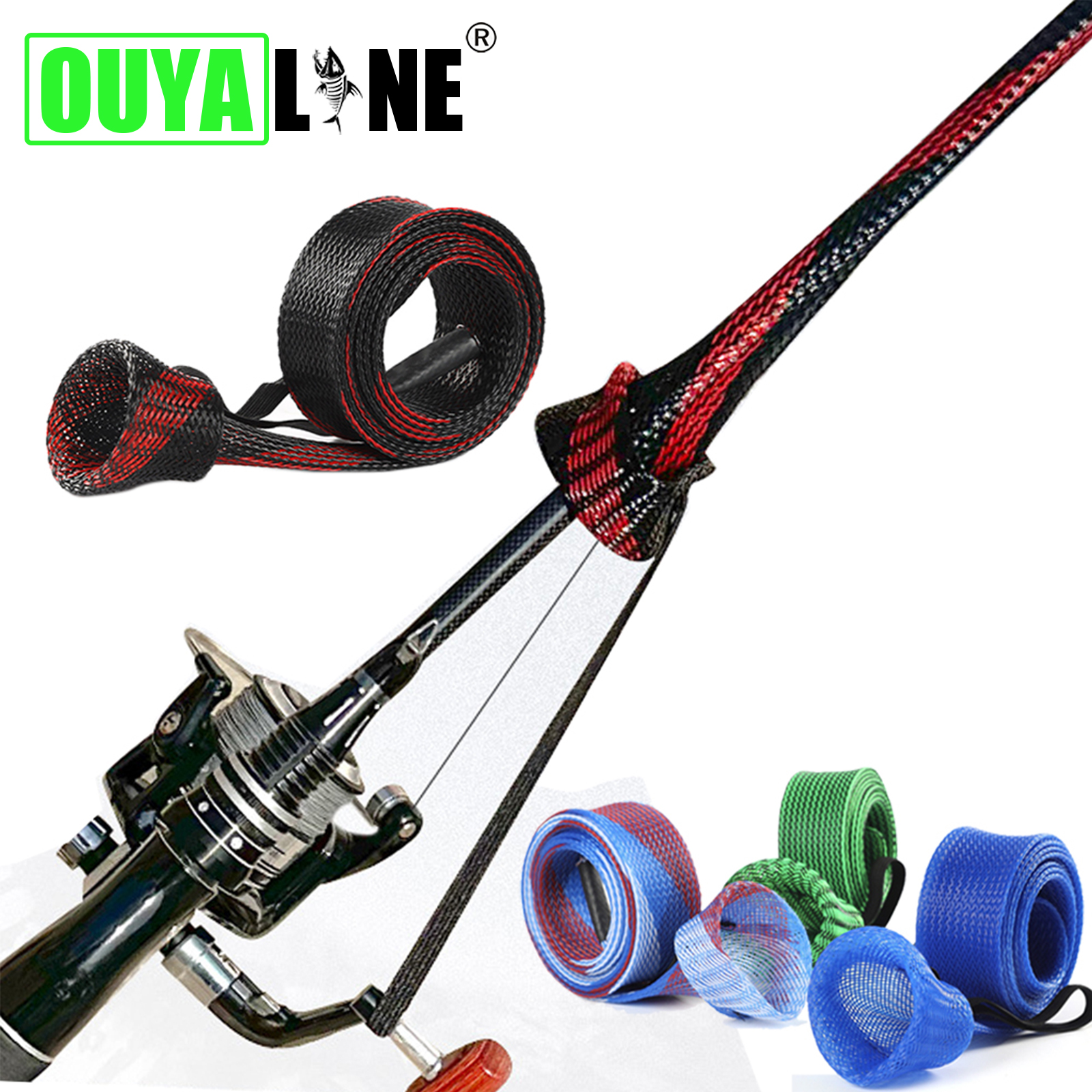Fishing Socks - OUYALINE ตกปลา Rod แขนป้องกันถุงเท้า Rod สําหรับเสาตกปลา