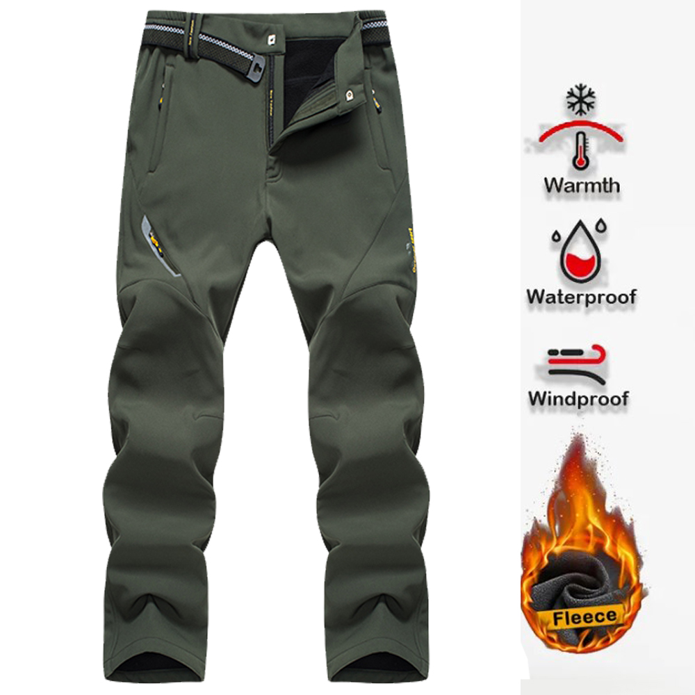 Fishing Pants Waterproof - เสื้อแจ็กเก็ตตกปลากางเกงกางเกงปั่นจักรยานสำหรับผู้ชายกางเกงเดินป่าปีนเขาเล่นกีฬาตั้งแคมป์เดินป่าปั่นจักรยานวิ่งปีนเขาผ้ายืดหยุ่นขนาดใหญ่