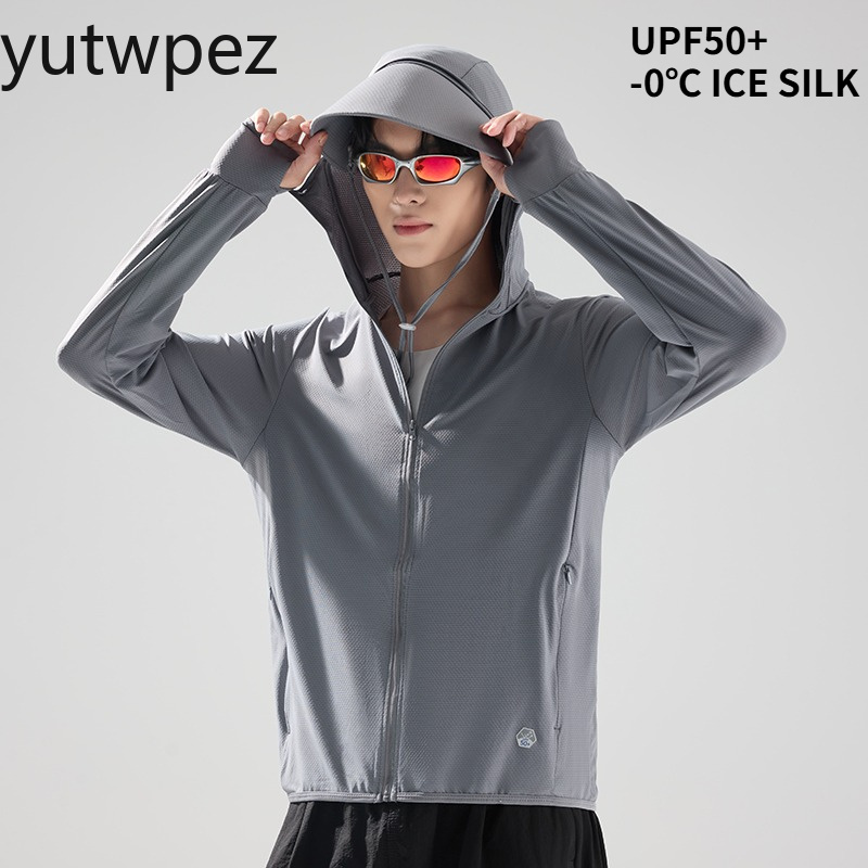 Fishing Shirt Uv Protection - เสื้อกีฬากลางแจ้ง ป้องกันแสงแดด เนื้อผ้าไอซ์ซิลค์ เย็นสบาย น้ำหนักเบา UPF50+