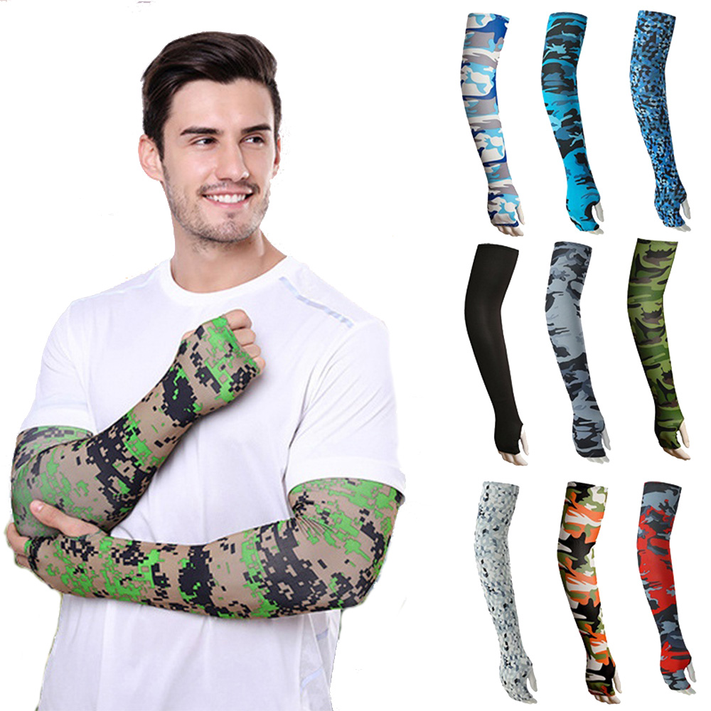 Fishing Socks - ฤดูร้อนป้องกันรังสียูวีแขนถุงเท้า Hand มอเตอร์ตกปลารถจักรยานยนต์จักรยานจักรยานแขน Sarung Lengan แขน