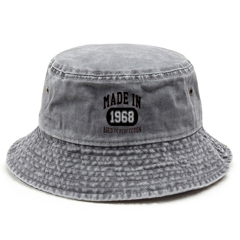 Fishing Hat - หมวกบักเก็ตผ้าฝ้ายแบบวินเทจ หมวกตกปลา ป้องกันแสงแดด สไตล์เรโทร สำหรับกิจกรรมกลางแจ้ง ของสะสม