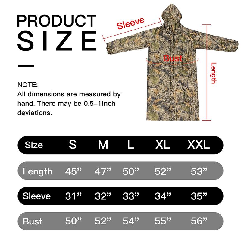 เสื้อกันฝนลายพรางสำหรับผู้ใหญ่ - Fishing Rain Suit บทวิจารณ์และราคา