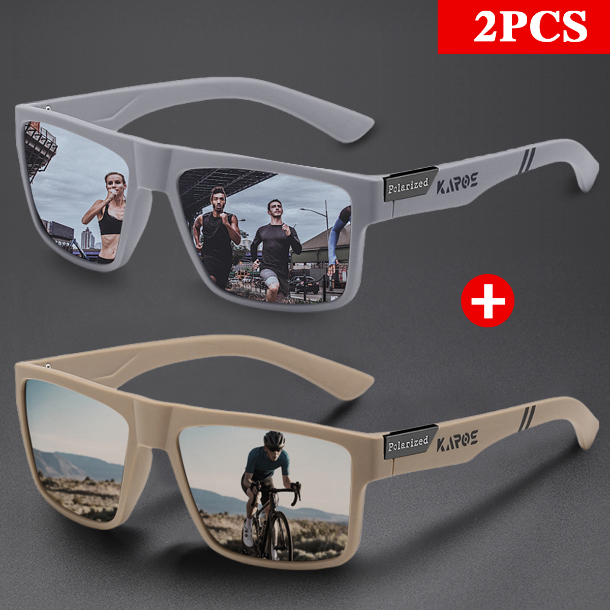 แว่นกันแดดทรงสี่เหลี่ยมสไตล์เร - Fishing Sunglasses Polarized บทวิจารณ์และราคา