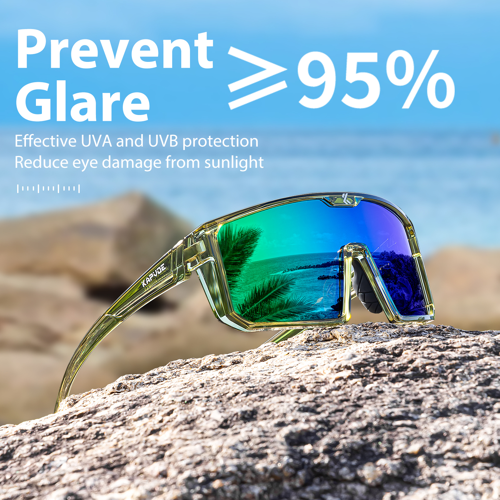 แว่นตากันแดดโพลาไรซ์ Kapvoe สำ - Fishing Sunglasses Polarized บทวิจารณ์และราคา
