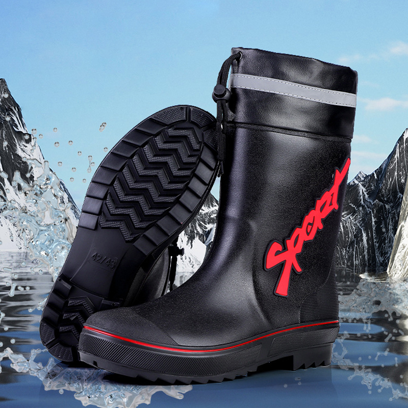 รองเท้าฝนยางกันน้ำกันลื่นสำหรั - Fishing Boots บทวิจารณ์และราคา