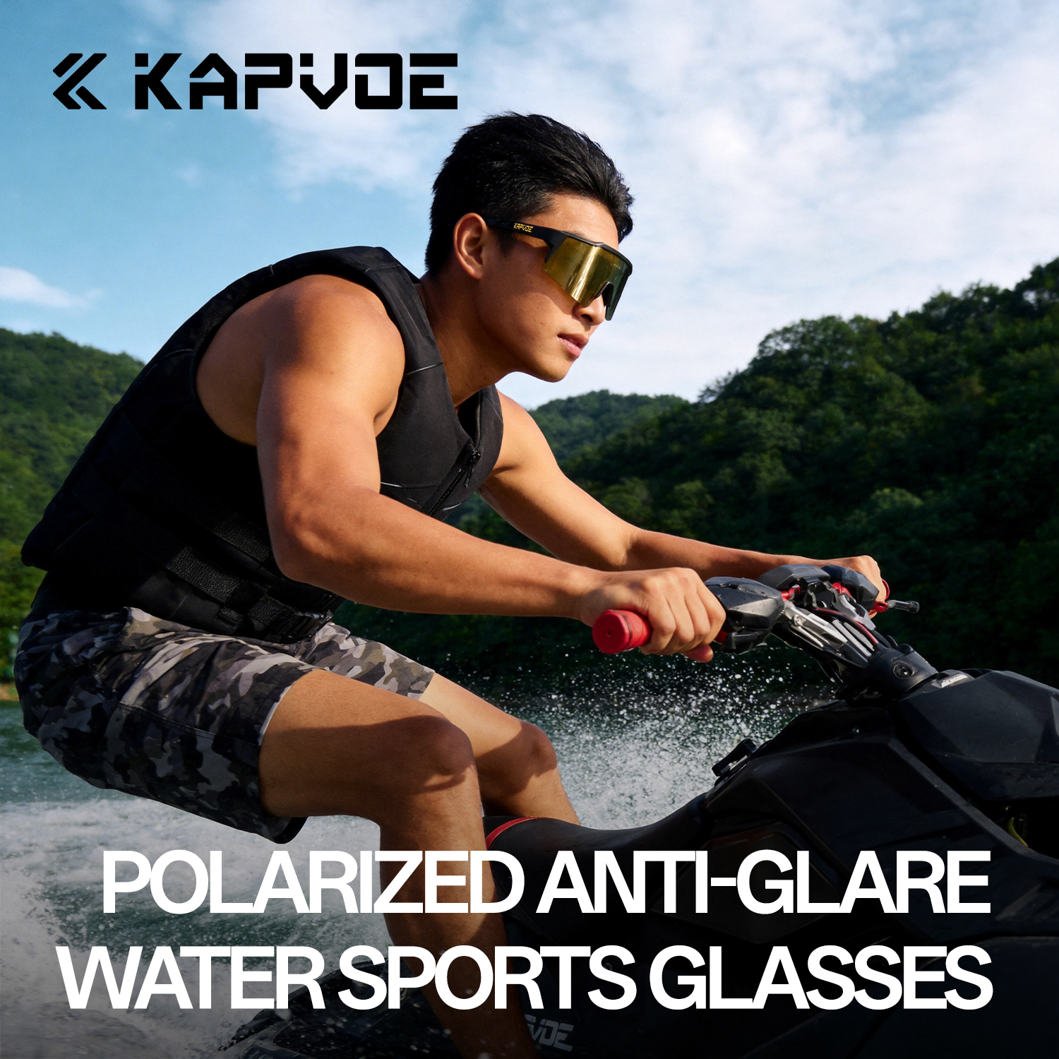 KAPVOE UV400 ป้องกันแสงสะท้อน  - Fishing Sunglasses Polarized บทวิจารณ์และราคา