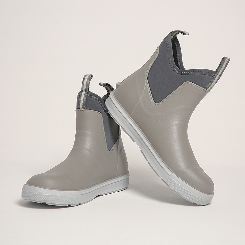 รองเท้าฝนผู้ชายรองเท้ากันน้ำกล - Fishing Boots บทวิจารณ์และราคา