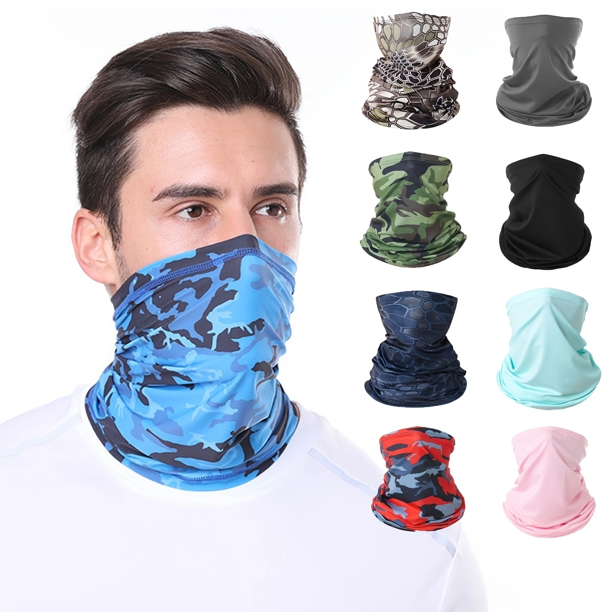 ผ้าคลุมหน้าป้องกันแสงแดดแบบไอซ - Fishing Mask Sun Protection บทวิจารณ์และราคา