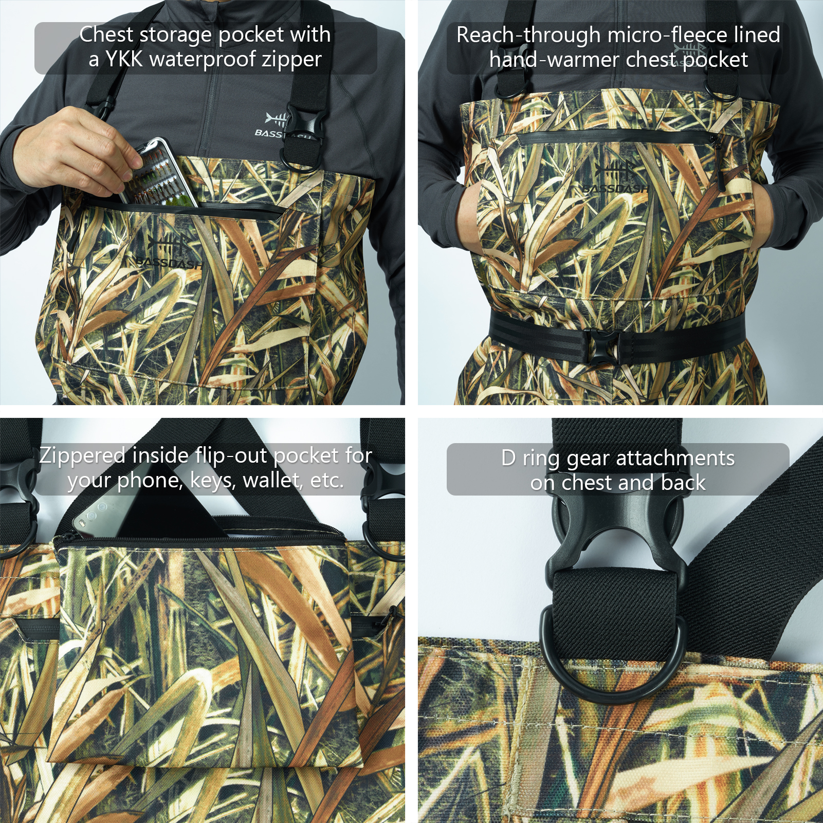 BASSDASH ผู้ชายผู้หญิง Boot Wa - Fishing Waders บทวิจารณ์และราคา