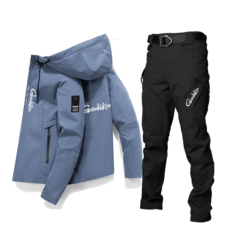 ชุดตกปลากางเกงเสื้อลำลองป้องกั - Fishing Jacket Waterproof บทวิจารณ์และราคา