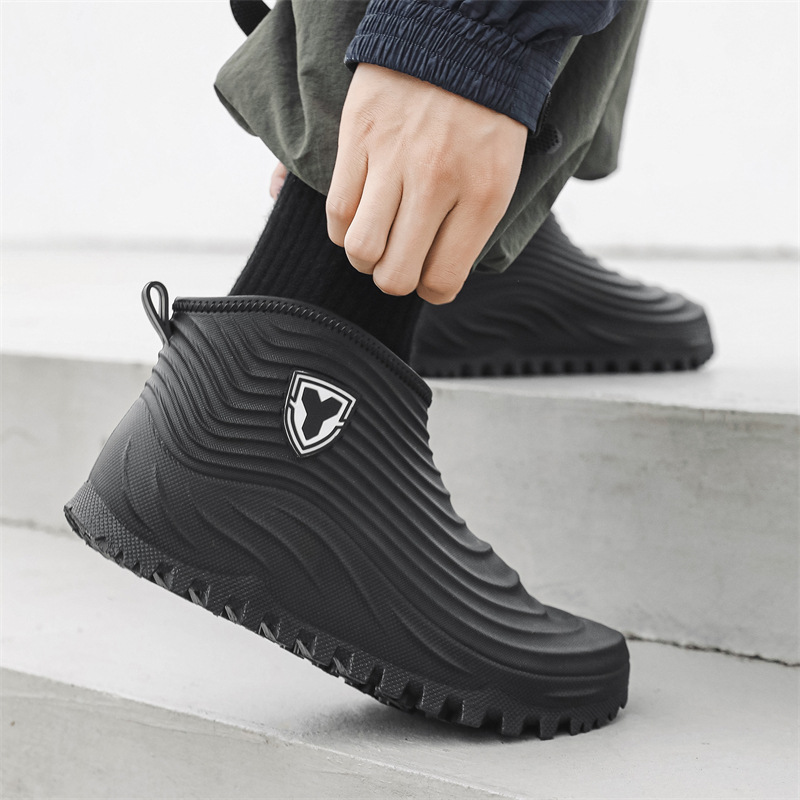 รองเท้ากันฝนผู้ชาย แฟชั่น กันน - Fishing Boots บทวิจารณ์และราคา