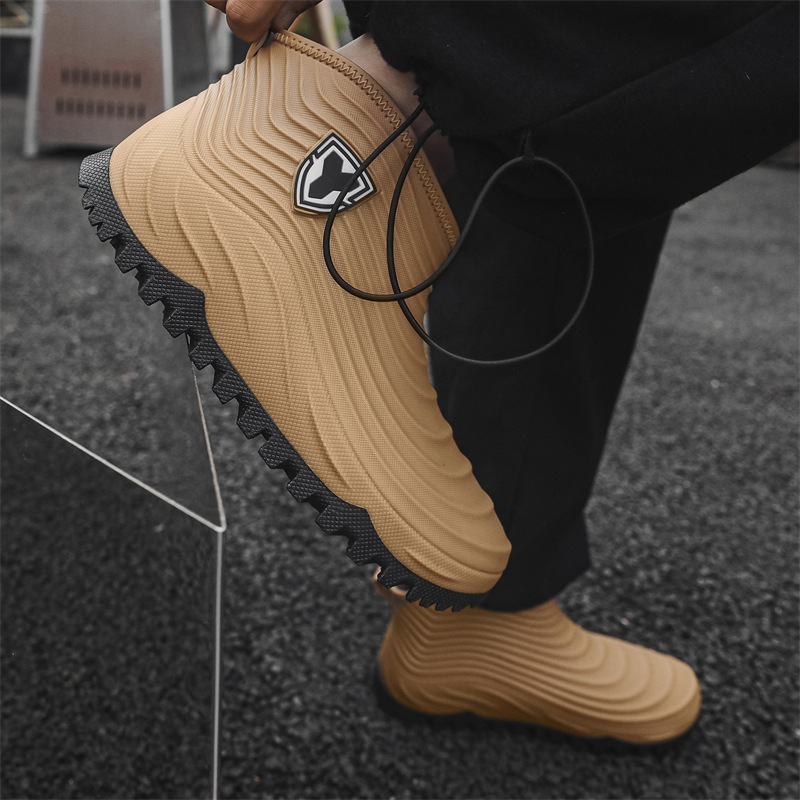 รองเท้ากันฝนผู้ชาย แฟชั่น กันน - Fishing Boots บทวิจารณ์และราคา