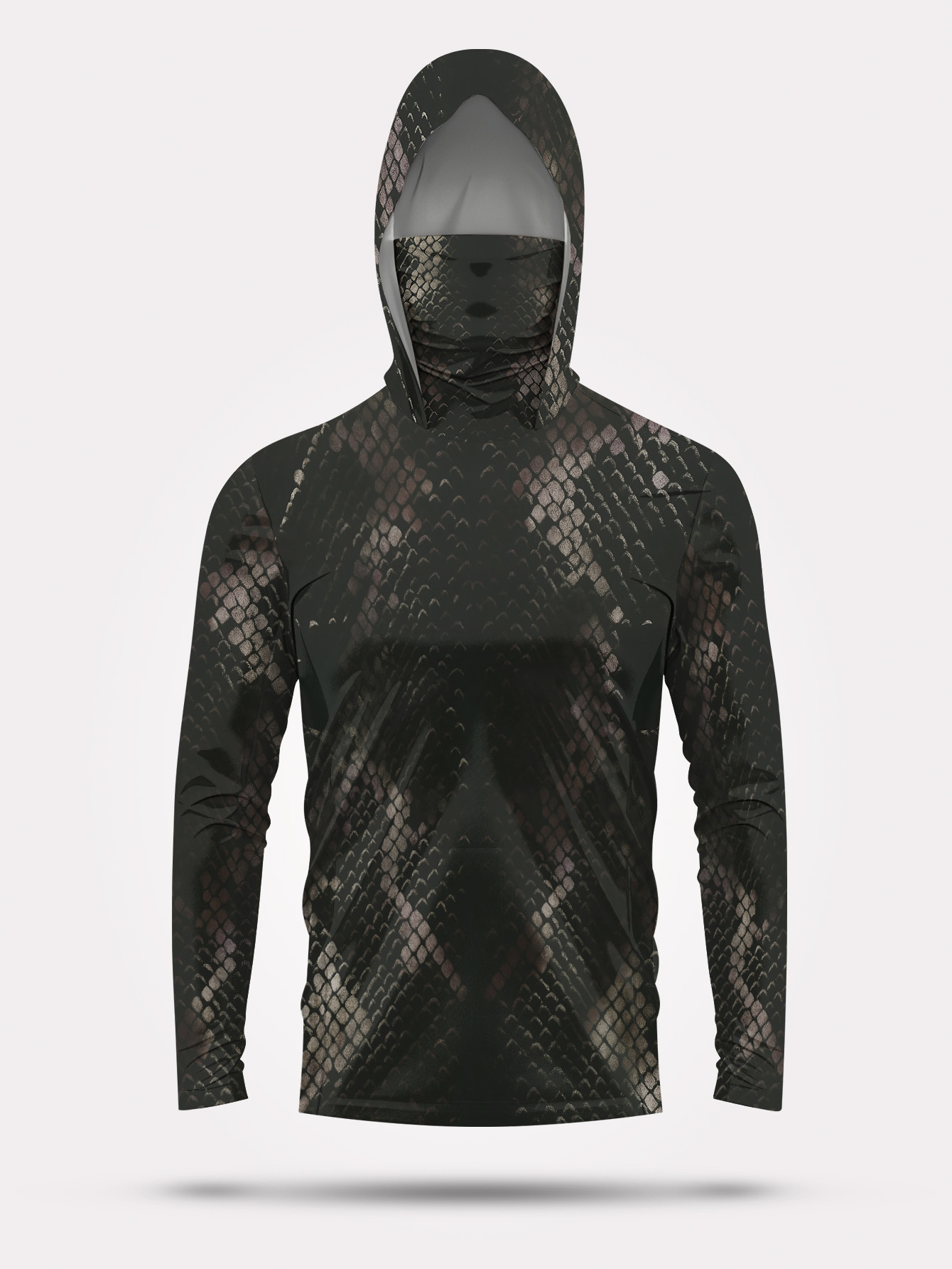 เสื้อตกปลาผู้ชายมีฮู้ดแขนยาวลา - Fishing Shirt Uv Protection บทวิจารณ์และราคา