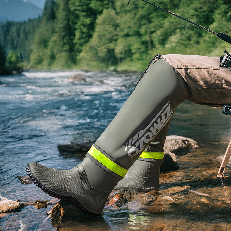 รองเท้าบูทยางกันฝนแบบพับได้สำห - Fishing Boots บทวิจารณ์และราคา