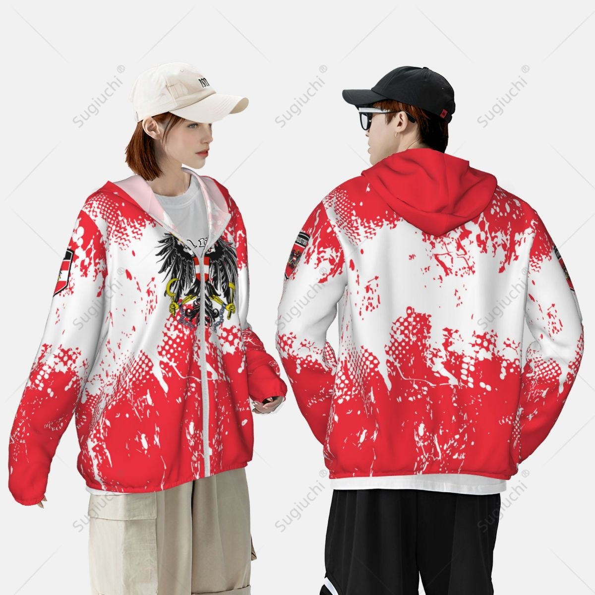 เสื้อฮู้ดกันแดดลายธงชาติออสเตร - Fishing Hoodie บทวิจารณ์และราคา