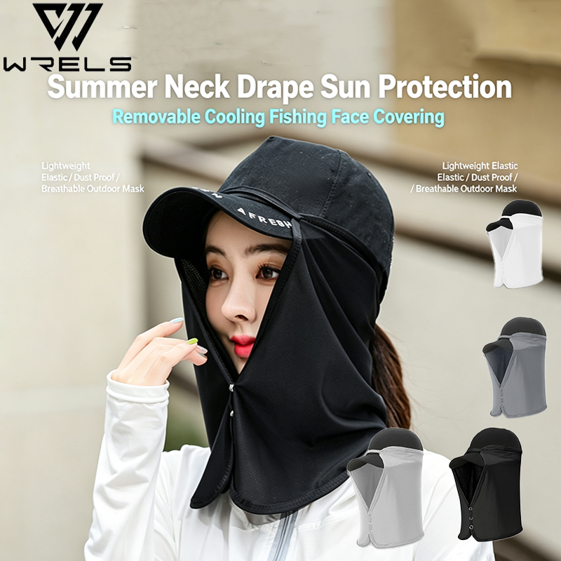 ผ้าคลุมคอสำหรับฤดูร้อน ป้องกัน - Fishing Mask Sun Protection บทวิจารณ์และราคา