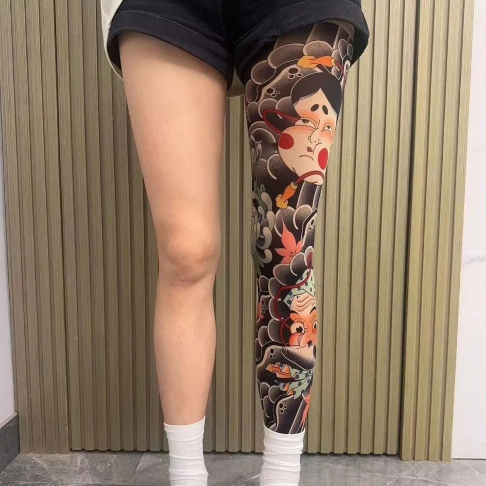 ถุงเท้าลายสักเต็มขา ถุงน่องพิม - Fishing Socks บทวิจารณ์และราคา