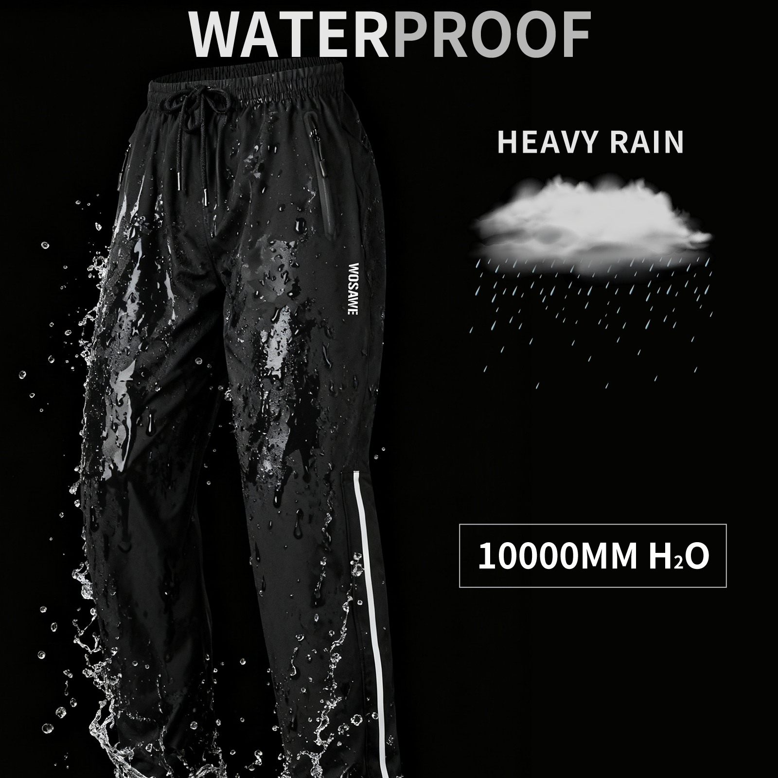 กางเกงกันฝนสำหรับขี่มอเตอร์ไซค - Fishing Rain Suit บทวิจารณ์และราคา