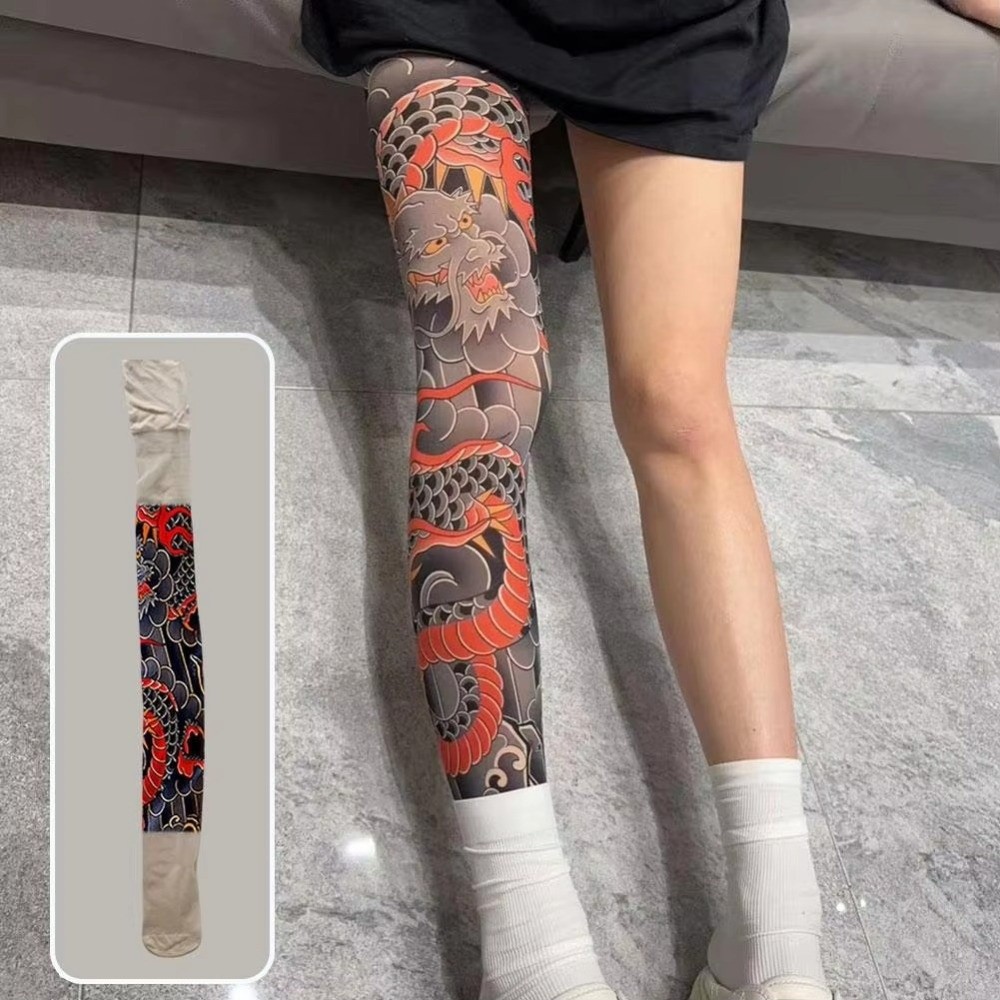 ถุงเท้าลายสักเต็มขาแบบใหม่ ถุง - Fishing Socks บทวิจารณ์และราคา