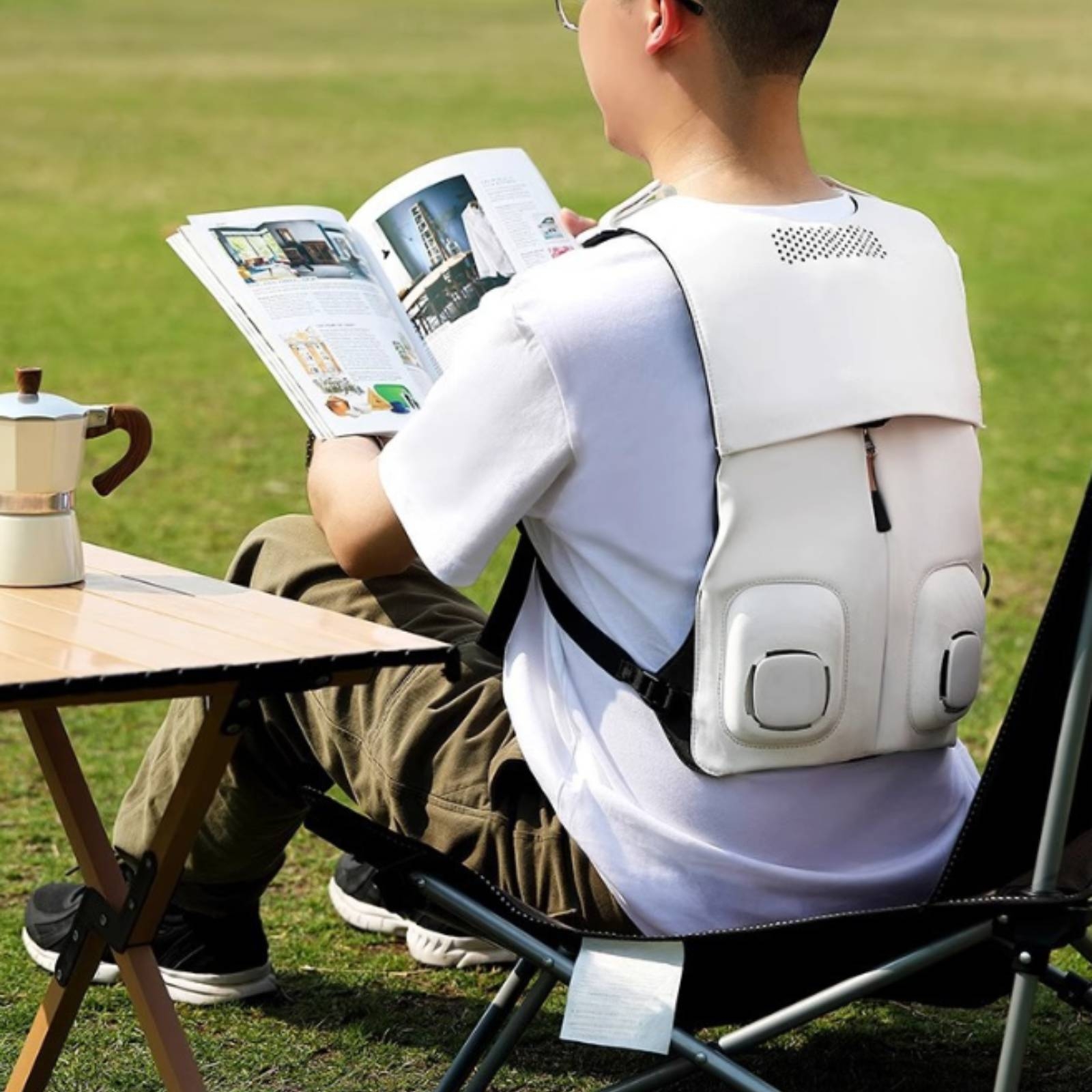 เสื้อกั๊กระบายความร้อนพร้อมสาย - Fishing Vest บทวิจารณ์และราคา