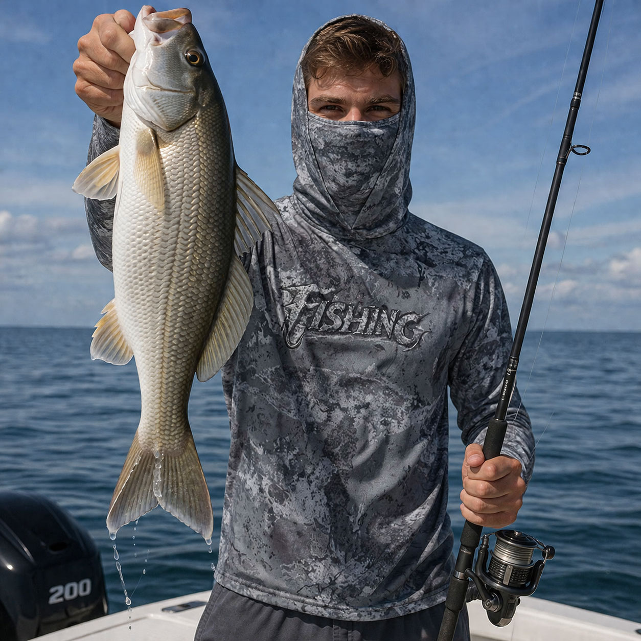 เสื้อฮู้ดตกปลา เสื้อคลุมกันแดด - Fishing Hoodie บทวิจารณ์และราคา