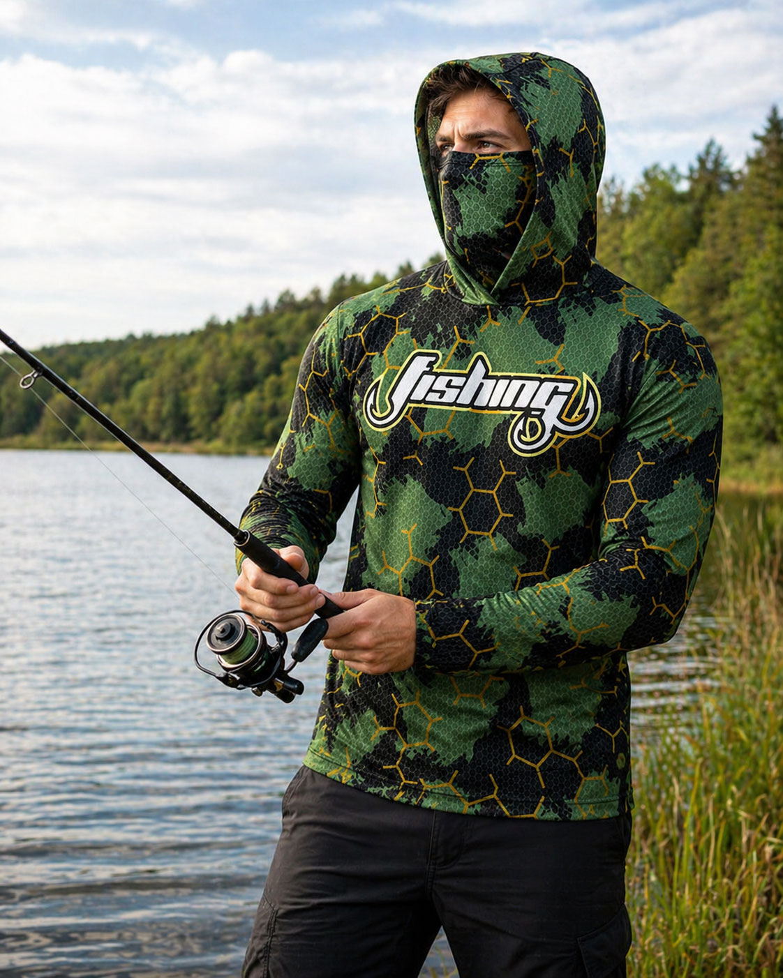 เสื้อฮู้ดตกปลา เสื้อคลุมกันแดด - Fishing Hoodie บทวิจารณ์และราคา