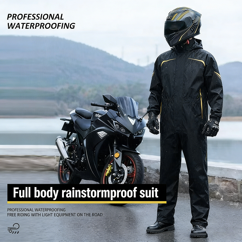 ชุดกันฝนสำหรับขี่มอเตอร์ไซค์ ช - Fishing Rain Suit บทวิจารณ์และราคา