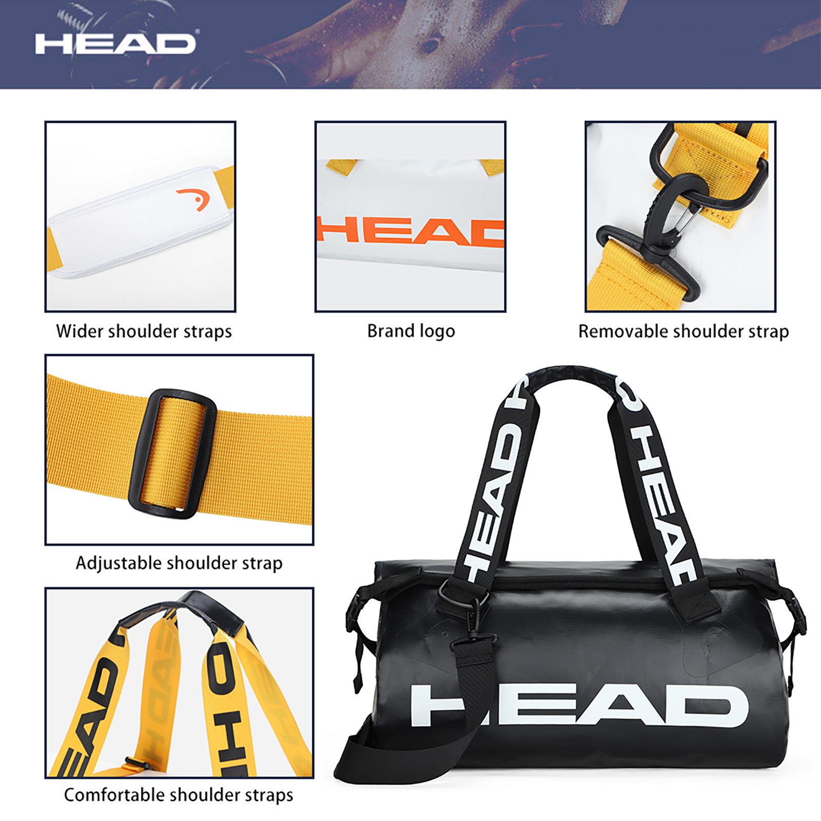 กระเป๋ากีฬาทรงดัฟเฟิลกันน้ำได้ - Fishing Bag Waterproof บทวิจารณ์และราคา